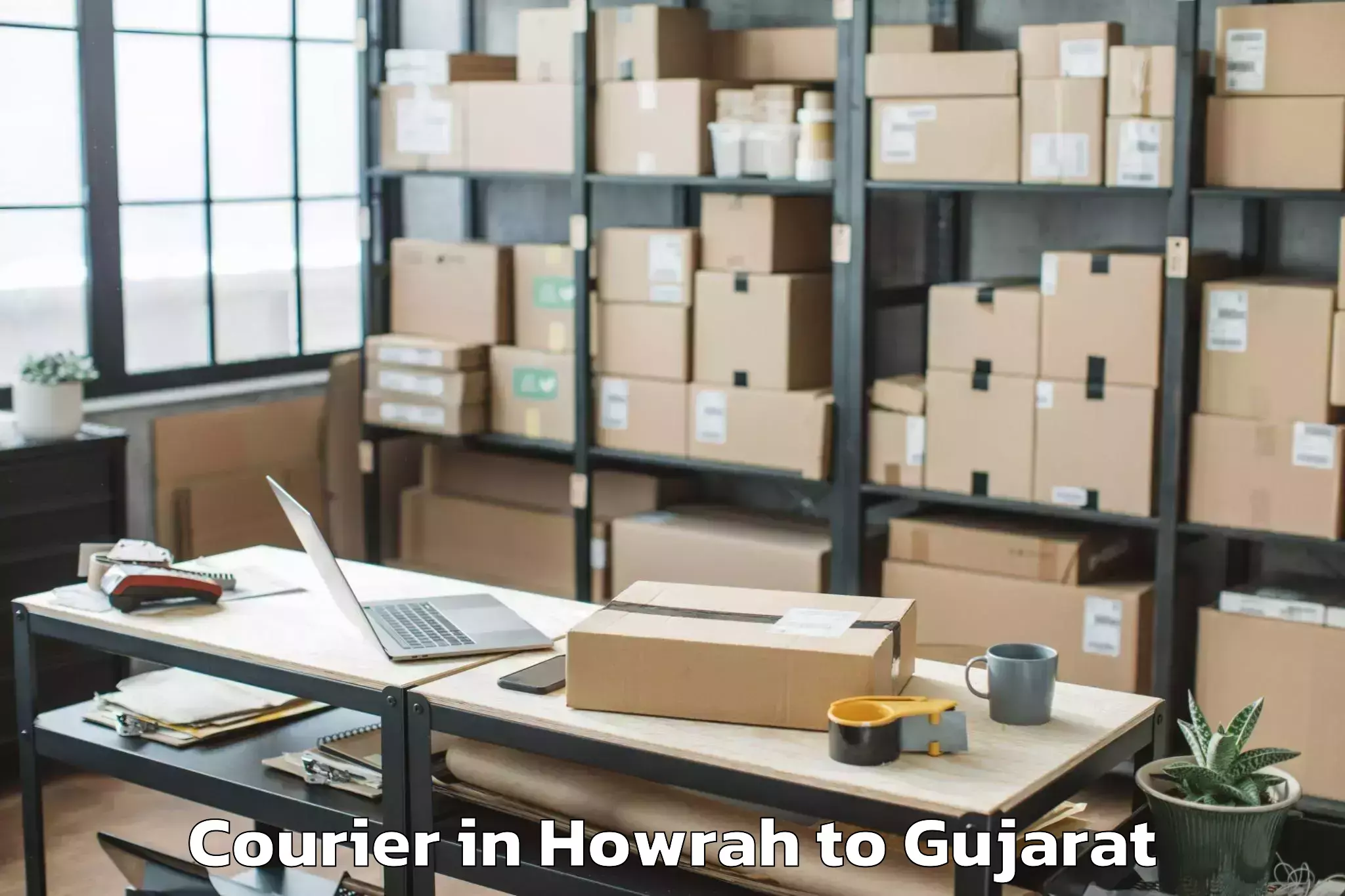 Affordable Howrah to Dohad Courier